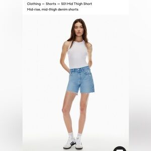 Levi’s 501 mid thigh short